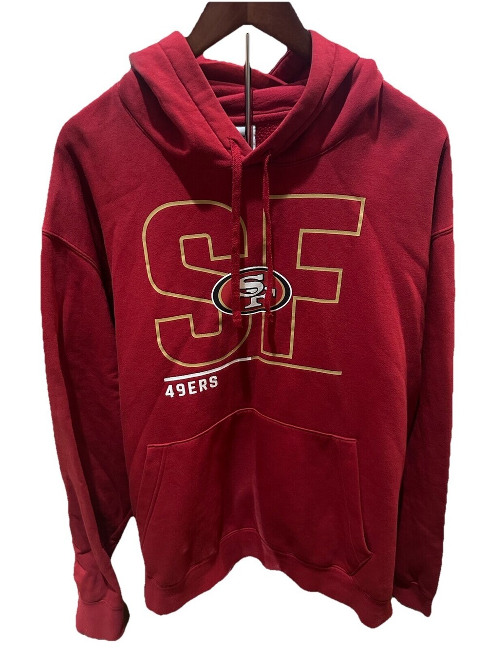 Nike San Francisco 49ers Hoodie Mens 3XL Red NFL Football Pullover